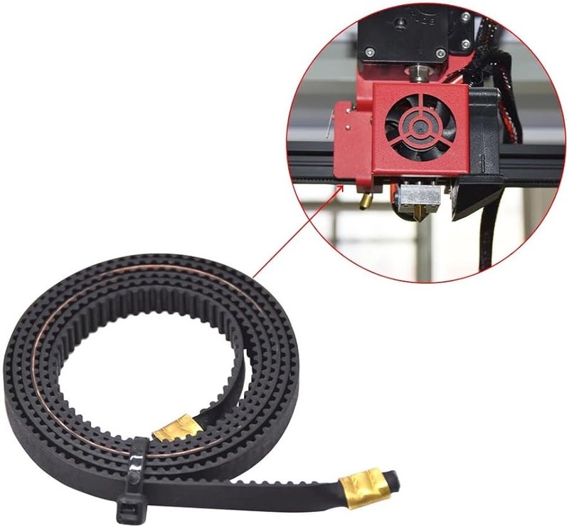 نبتون 34 بلس حزام GT2 6 مم بكرة توقيت حلقة مغلقة لطابعة Ender 3 Pro V2 Max ثلاثية الأبعاد محور X و Y - Image 2